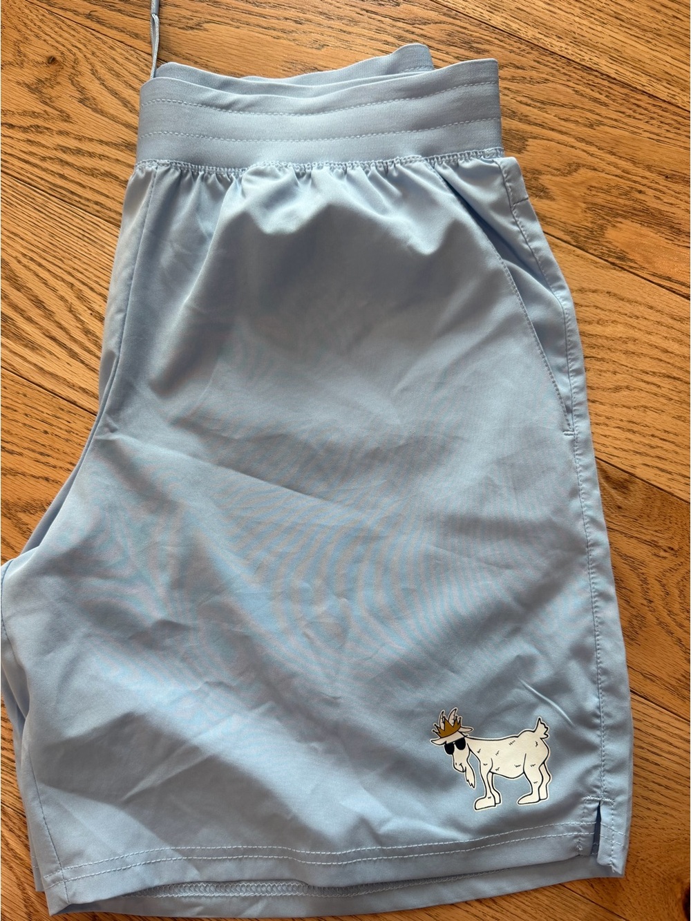 Men’s Light Blue Athletic Shorts Goat USA